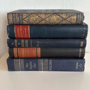 Vintage Book Decor Blue
